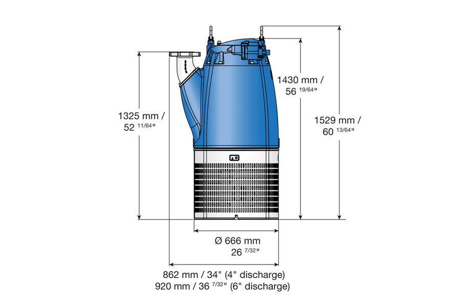 شمای-پمپ-کف-کش-SULZER-سری-XJ-900